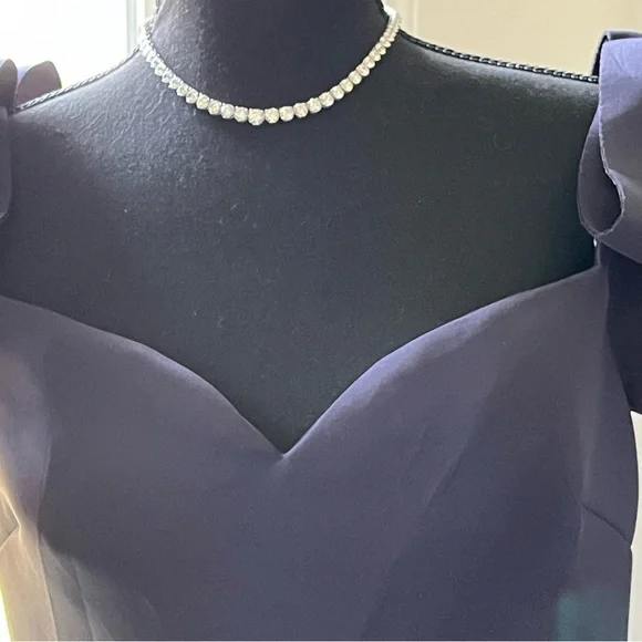 BADGLEY MISCHKA blue size 12 new with tags great mother of the bride dress - Picture 5 of 11